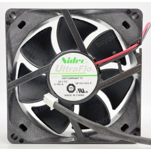 Nidec U80T24MS4A7-51 24V 0.165A 2wires cooling fan