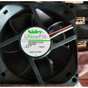 Nidec U80T24MUA7-53J241 24V 0.09A 2wires cooling fan