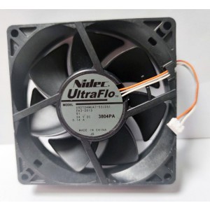 NIDEC U92T24MUA7-53J251 24V 0.14A 3wires Cooling Fan
