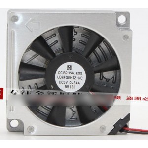 M UDQFSEG12-NC 5V 0.24A 2wires Cooling Fan 