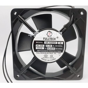 FULLTECH UF-122523H 230V 0.08A 17/15W 2wires Cooling Fan 