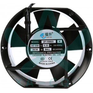 FULLTECH UF-155023H UF-155023 220V 0.23A 38/36W 2wires Cooling Fan