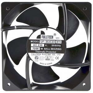 FULLTECH UF-20JC23BWH 230V 70/95W Cooling Fan