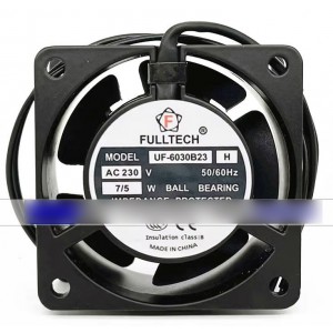 FULLTECH UF-6030B23 UF-6030B23H 230V 7/5W 2wires Cooling Fan