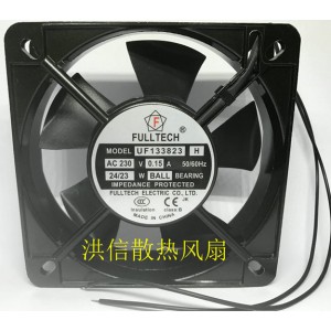 FULLTECH UF133823H 230V 0.15A 24/23W 2wires Cooling Fan 