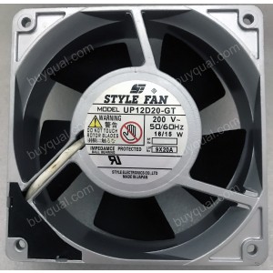 STYLE UP12D20-GT 200V 16/15W Cooling Fan