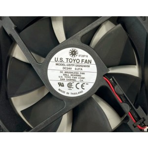 U.S.TOYO USTF1202524HW 24V 0.27A 2wires Cooling Fan