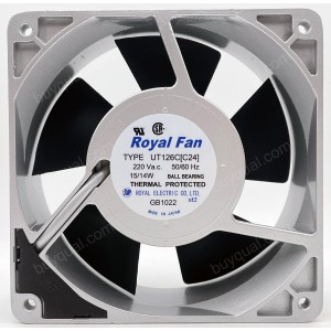 ROYAL UT126C[C24] 220V 15/14W Cooling Fan