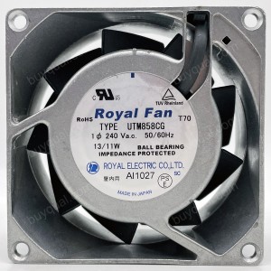 Royal UTM858CG A06B-6134-K002 240V 13/11W Cooling Fan - Original New