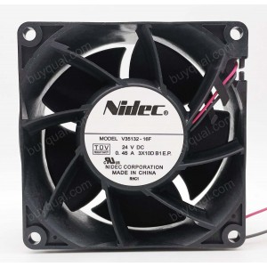 Nidec V35132-16F 24V 0.45A 2 wires Cooling fan - New