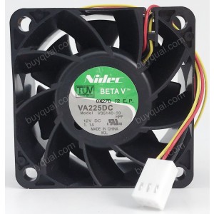 NIDEC V35140-33 12V 1.1A 3wires Cooling Fan