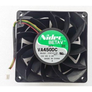 Nidec TA450DC V35141-35 12V 2.2A 4wires Cooling Fan
