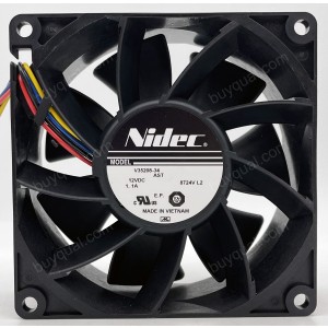 Nidec V35208-34 12V 1.1A 4wires Cooling Fan
