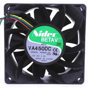 Nidec V35625-35 12V 3.9A 4wires Cooling Fan 