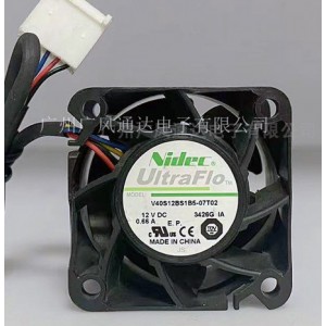 NIDEC V40S12BS1B5-07T02 12V 0.66A 4wires Cooling Fan