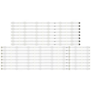 Samsung BN96-34807A / BN96-34808A BN96-39667A / BN96-39668A V5DU-650DCA-R1 V5DU-650DCB-R1 LED Strips - 16 Strips