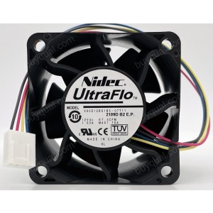 Nidec V60E12BS1B5-07T11 12V 1.6A 4wires Cooling Fan - Original New