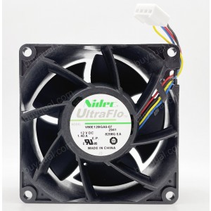 Nidec V80E12BGA5-07 12V 1.4A 4wires Cooling Fan 