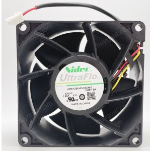 Nidec V80E12BGA5-53Z402 12V 1.4A 3wires Cooling Fan 