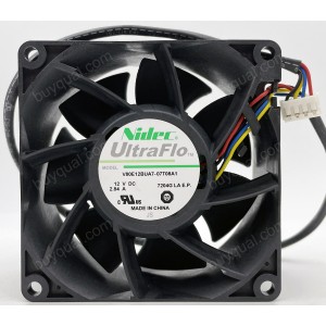 Nidec V80E12BUA7-07T08A1 12V 2.84A 4wires Cooling Fan