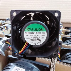SUNON VF60381B1-Q000-S99 12V 11.76W 4wires Cooling Fan 