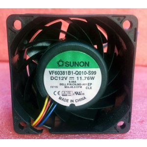 SUNON VF60381B1-Q010-S99 12V 11.76W 4wires Cooling Fan 