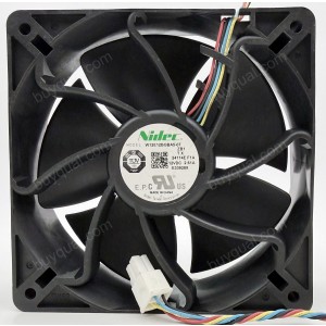 NIDEC W12E12BGBA5-07 12V 2.61A 4wires Cooling Fan