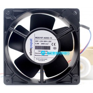 Ebmpapst W2G107-AD03-13 24V 4.7W Cooling Fan