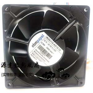 Ebmpapst W2G115-AD15-13 12V 4.5W 2wires Cooling Fan