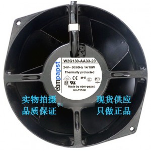 Ebmpapst W2G130-AA33-20 24V 14W 2wires Cooling Fan