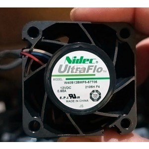 Nidec W40S12BMF5-57T05 12V 0.68A 4wires Cooling Fan 