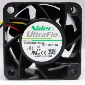 Nidec W40S12BS1A5-53 12V 0.37A 3wires cooling fan