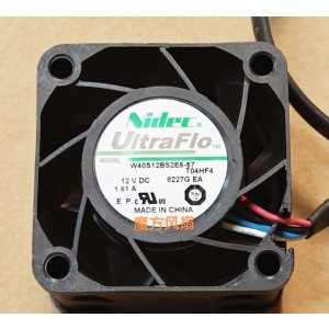 NIDEC W40S12BS2E5-57 12V 1.61A 4wires Cooling Fan