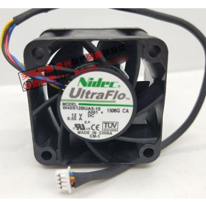 NIDEC W40S12BUA5-15 12V 0.55A 4wires Cooling Fan