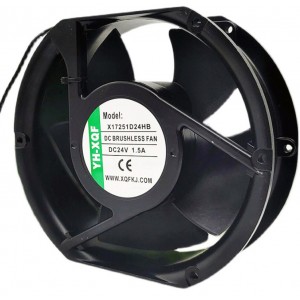 YH-XQF X17251D24HB 24V 1.5A 2wires Cooling Fan 