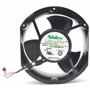 NIDEC X17L48BGM3-07 48V 1.27A 4 wires Cooling Fan