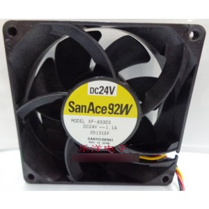 SANYO XF-49303 24V 1.1A 3wires Cooling Fan
