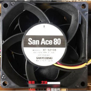 Sanyo XF-52108 12V 1.5A 4wires Cooling Fan 
