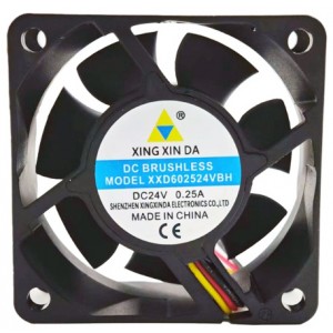 Xingxinda XXD602524VBH 24V 0.25A 3wires Cooling Fan 