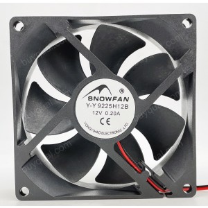 SNOW Y-Y 9225H12B  Y-Y9225H12B 12V 0.20A 2wires cooling fan
