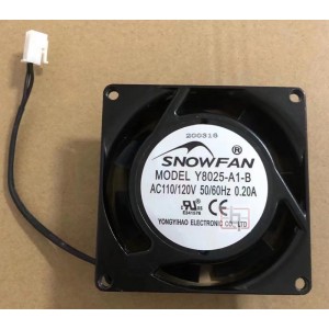 SNOWFAN Y8025-A1-B 110/120V 0.2A 2wires Cooling Fan 