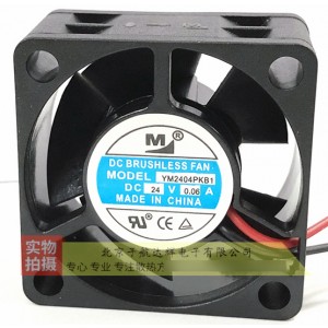 M YM2404PKB1 24V 0.08A 2wires cooling fan