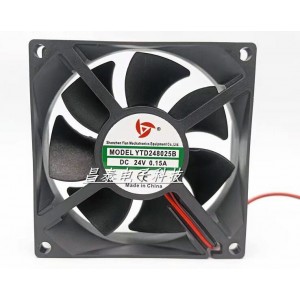 BQ YTD248025B 24V 0.30A 2wires Cooling Fan