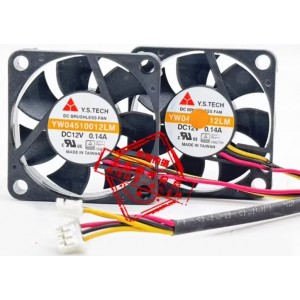 Y.T TECH YW04510012LM 12V 0.14A 3wires Cooling Fan - Original New