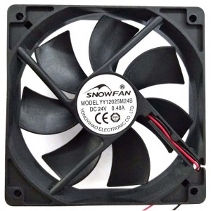 SNOWFAN YY12025M24B 24V 0.48A 2wires Cooling Fan