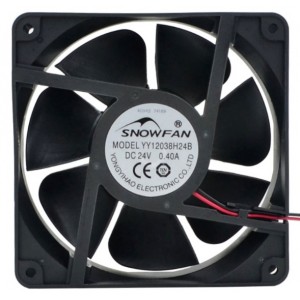 SNOWFAN YY12038H24B 24V 0.40A 2wires Cooling Fan 