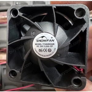 SNOWFAN YY4028H24B 24V 0.24A 2wires Cooling Fan