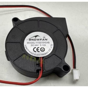 SNOWFAN YY5015H24B 24V 0.12A 2wires 4wires Cooling Fan 