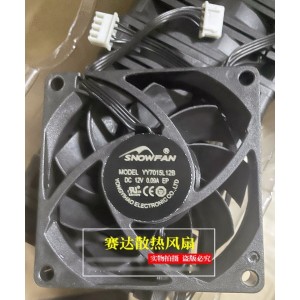 SNOWFAN YY7015L12B 12V 0.09A 4wires Cooling Fan 