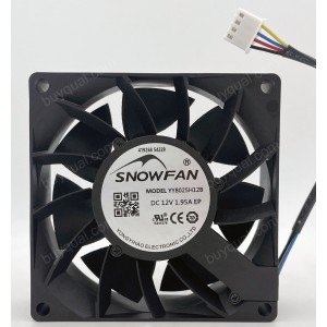 SNOWFAN YY8025H12B 12V 0.23A 0.75A 1.95A 2wires 3wires 4wires Cooling Fan - Picture need